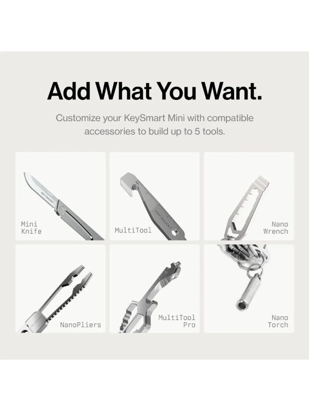 Compact Key Organizer - Mini Keychain Holder for Clutter-Free EDC Lifestyle
